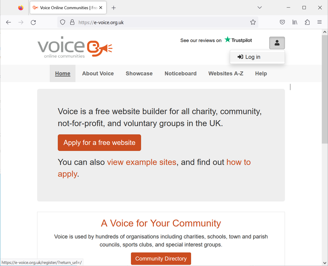 e-voice Select login